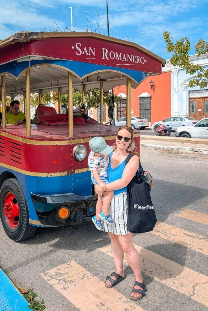 trolly bus tour campeche