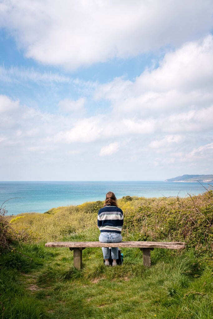 bench overlooking water