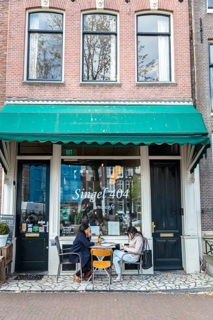 having coffee in amsterdam