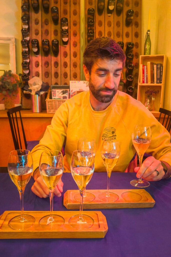 wine tasting at polgoon vineyard