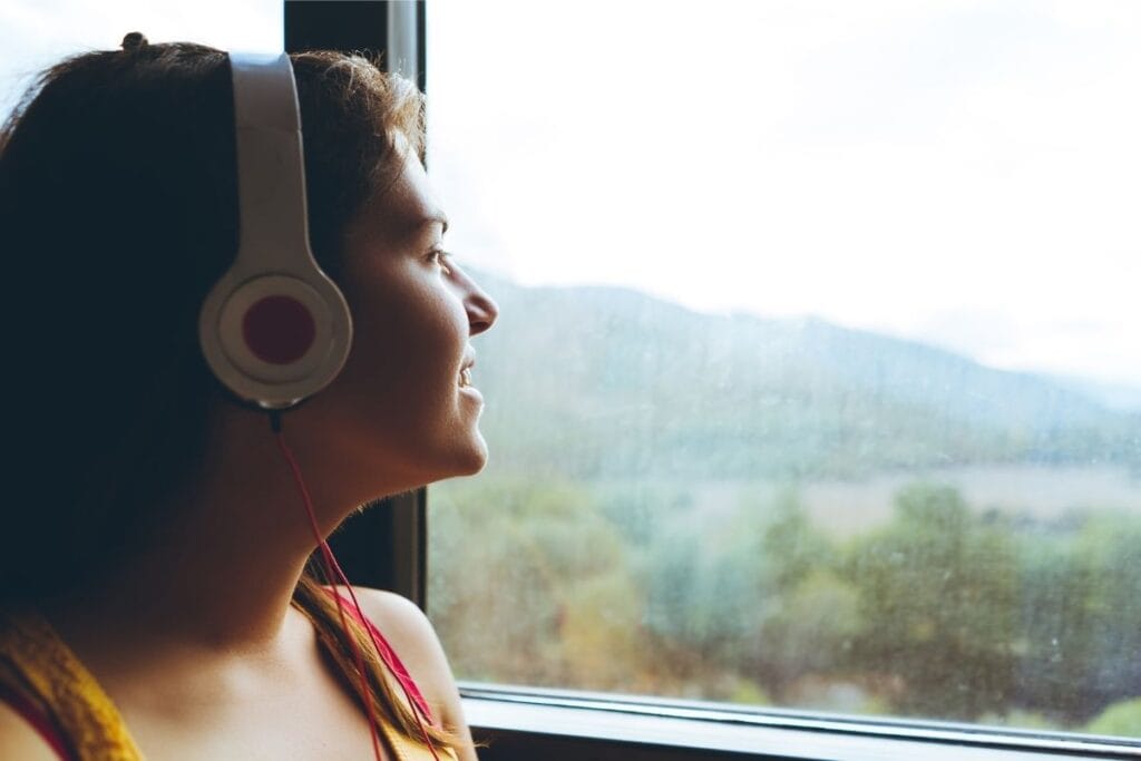 listening to music