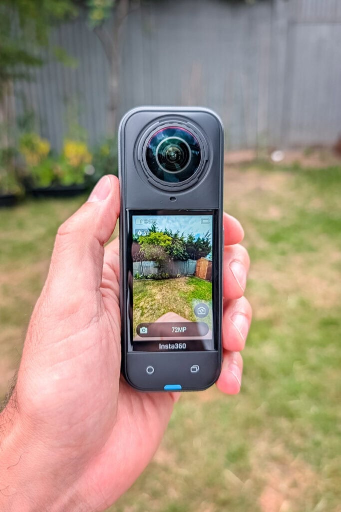 screen on insta360 x5