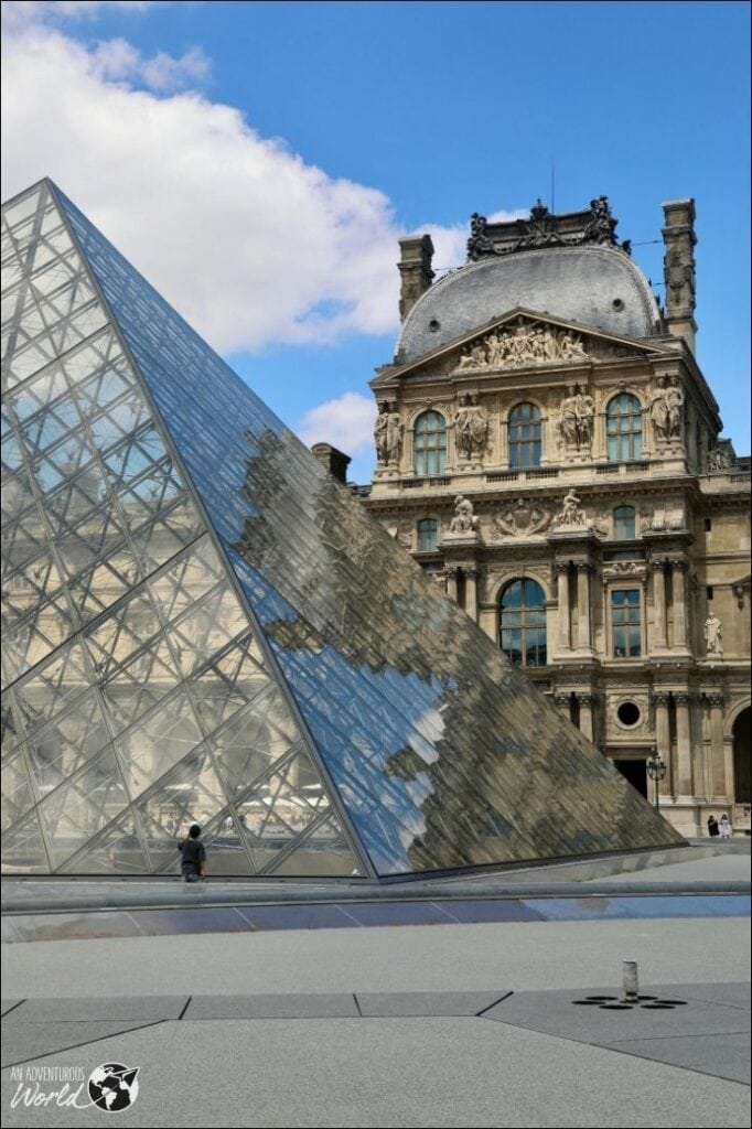 view of the louvre museum paris
