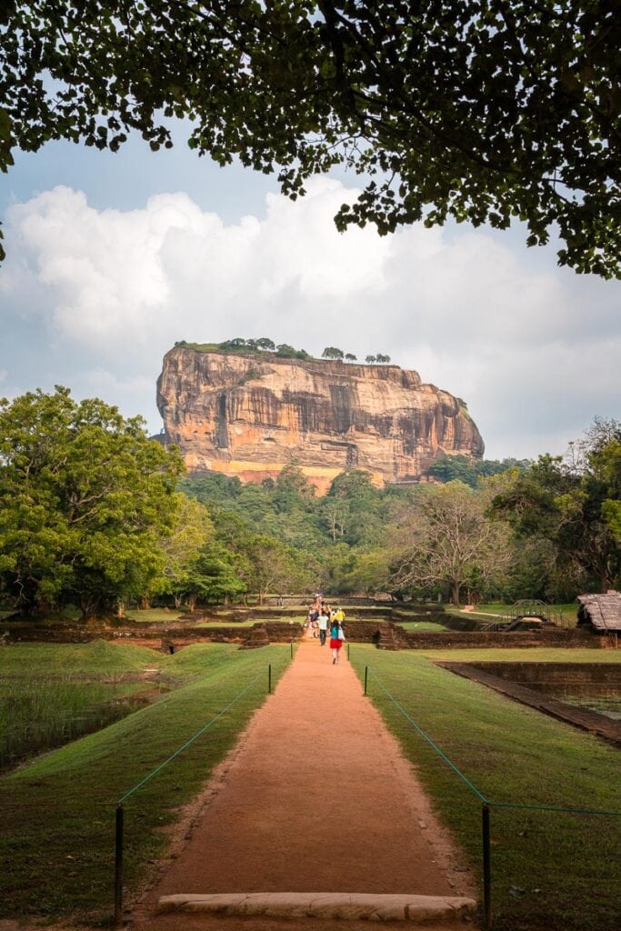 sigiriya at sunrise in sri lanka